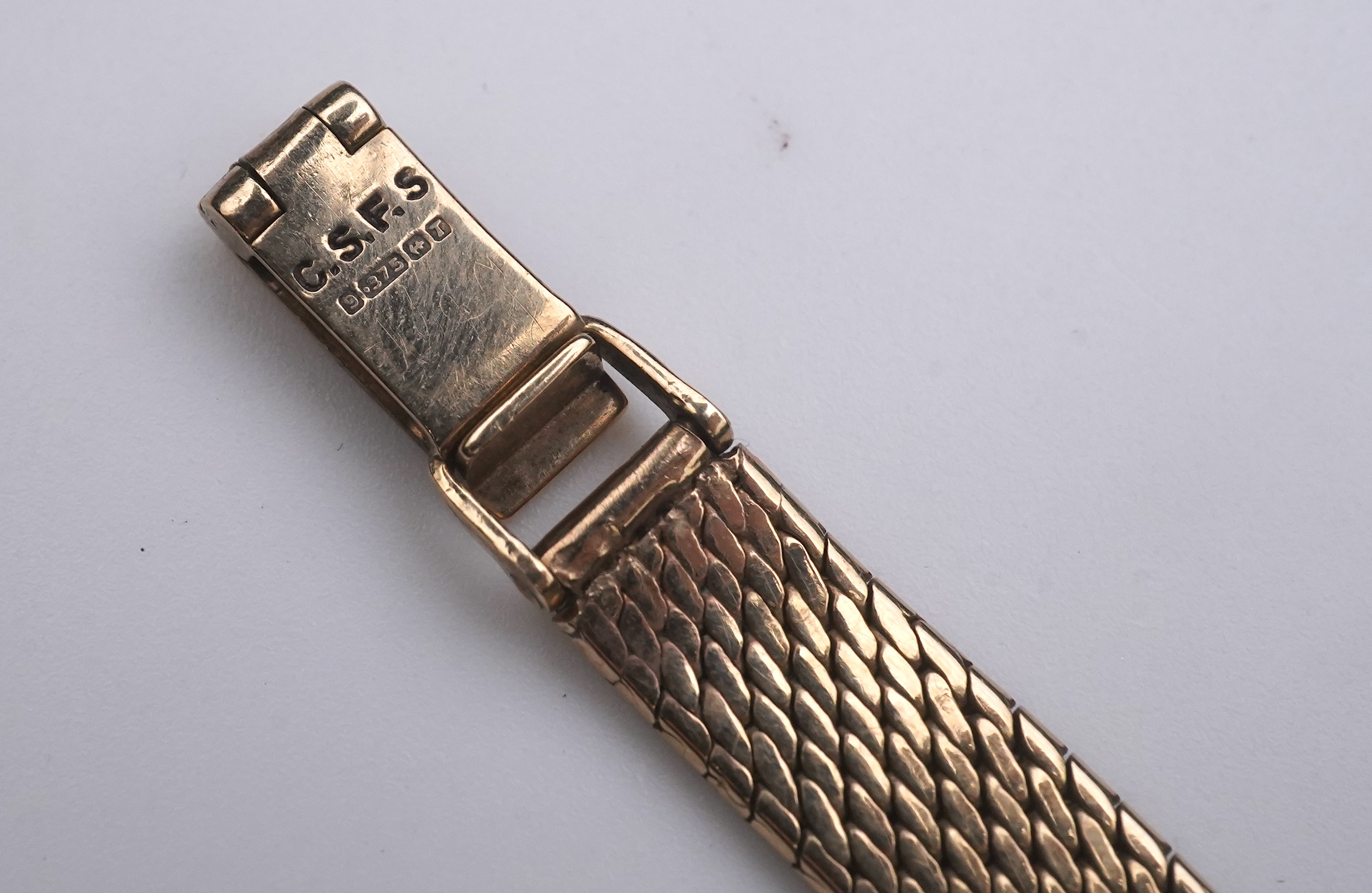 A lady's 9ct gold and diamond cocktail watch, early 20th century and later